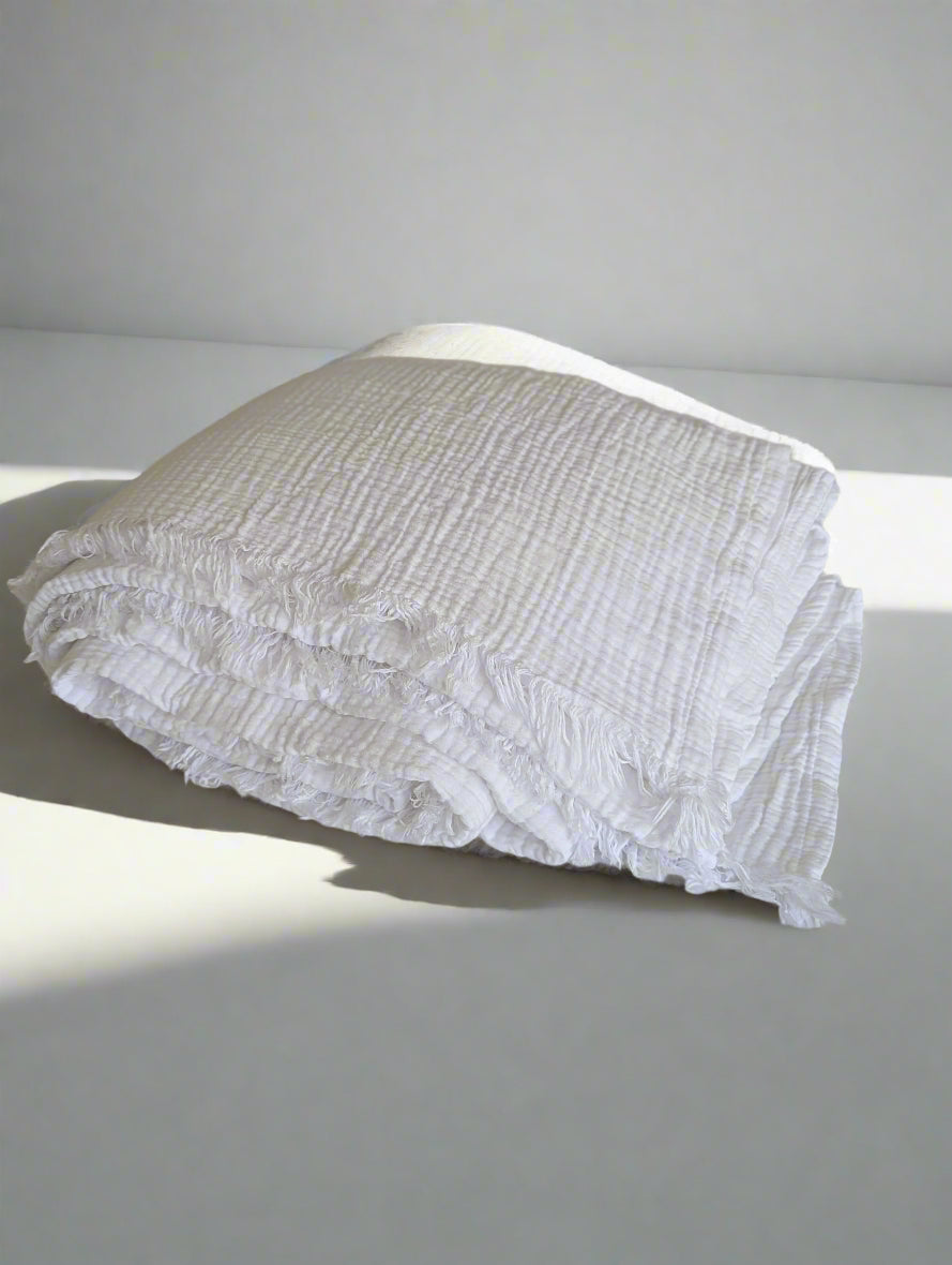 soft bedding for king beds twin beds interior designer bedding handmade bedding luxury oversized blanket heavy light blanket #color_cloud-white