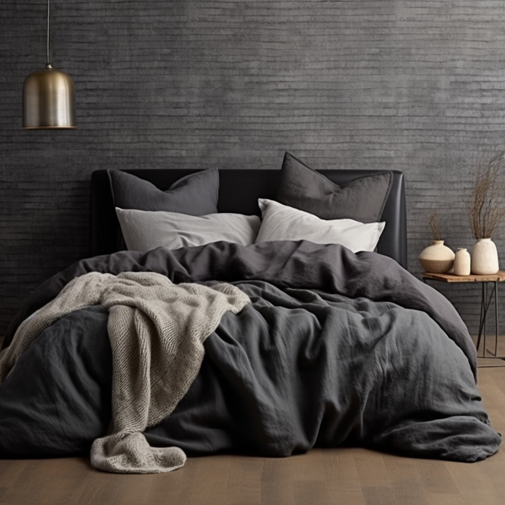 Benefits of linen  King-sized linen duvet covers with premium fabric Designer linen bedding sets for large mattresses Customizable linen duvet cover sets for interior styling Oversized linen duvet covers with stylish designs Designer linen duvet cover sets for interior decorators Luxury linen bedding collections for oversized mattresses Premium linen duvet covers with customizable options bedding #color_ancient-ashes