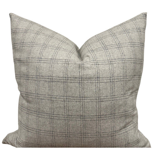 Ash Plaid Pillow Cover