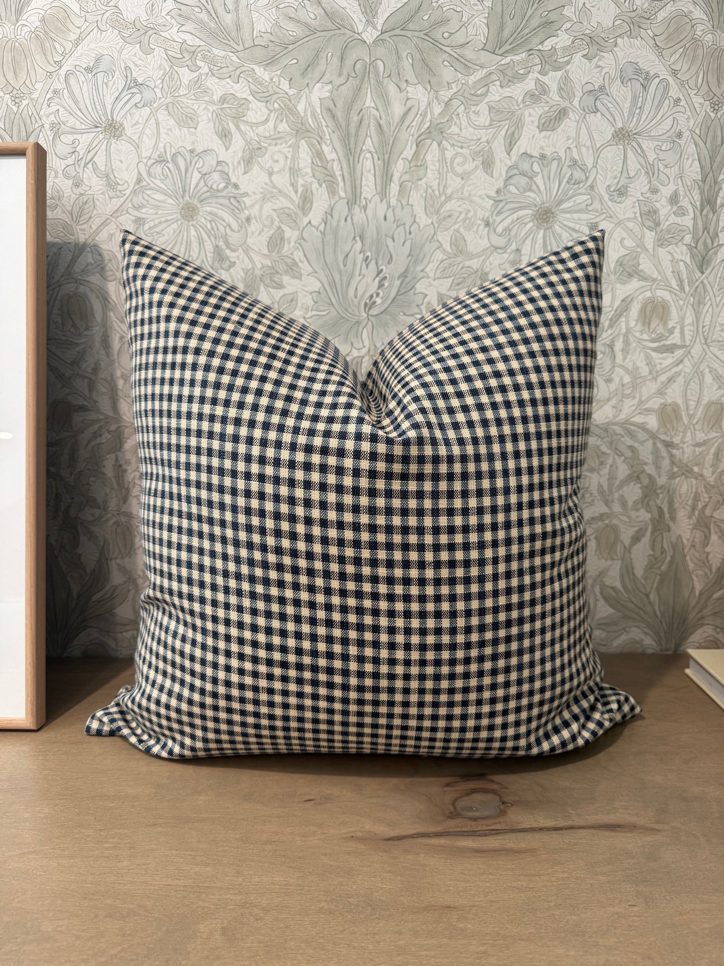 Blue Check Pillow Cover