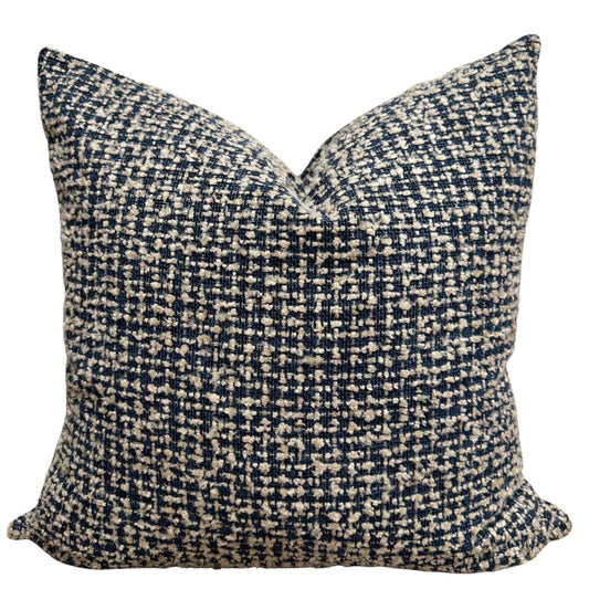 Navy textured Pillow Cover