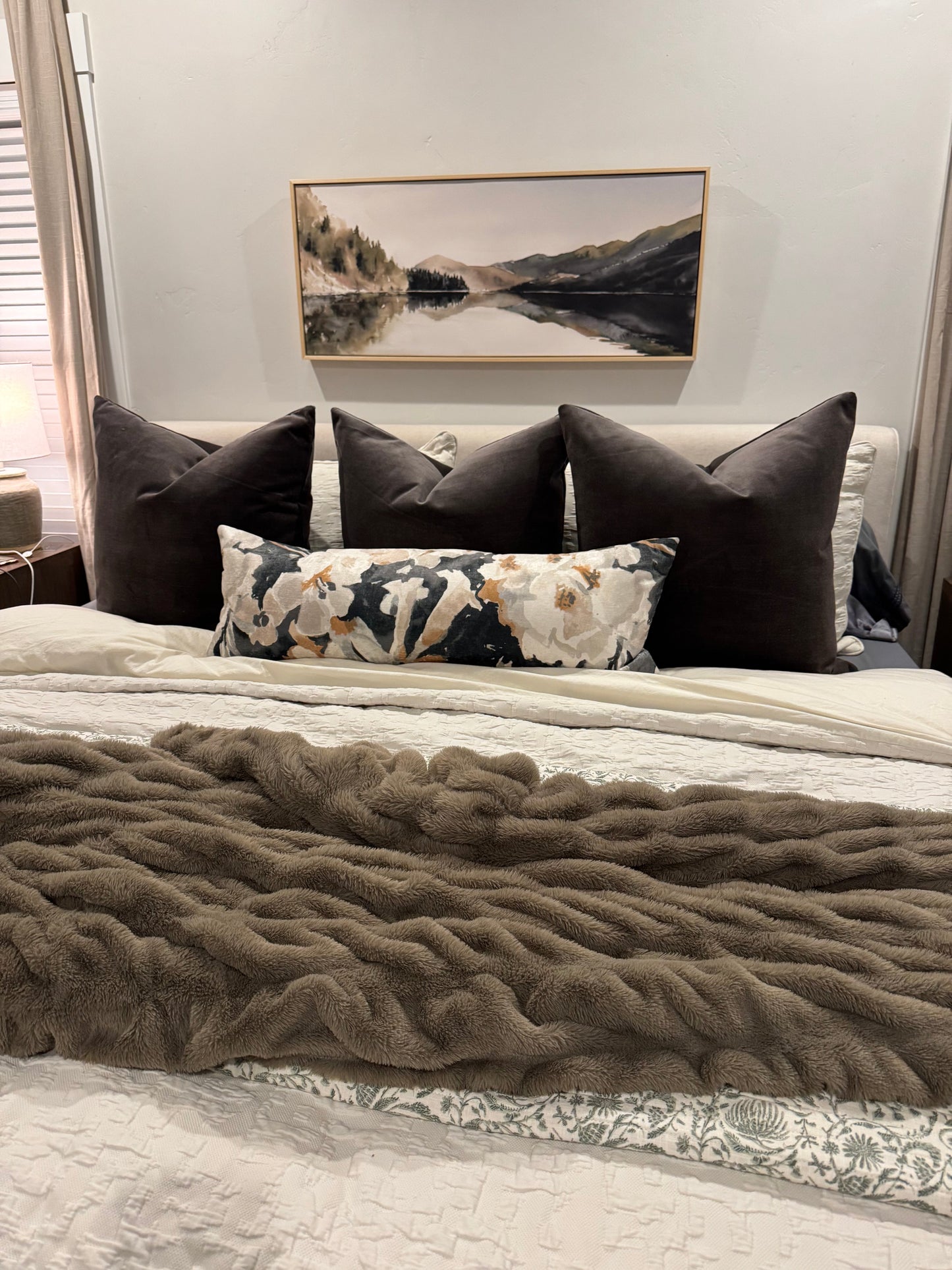 Brown Velvet Pillow Cover