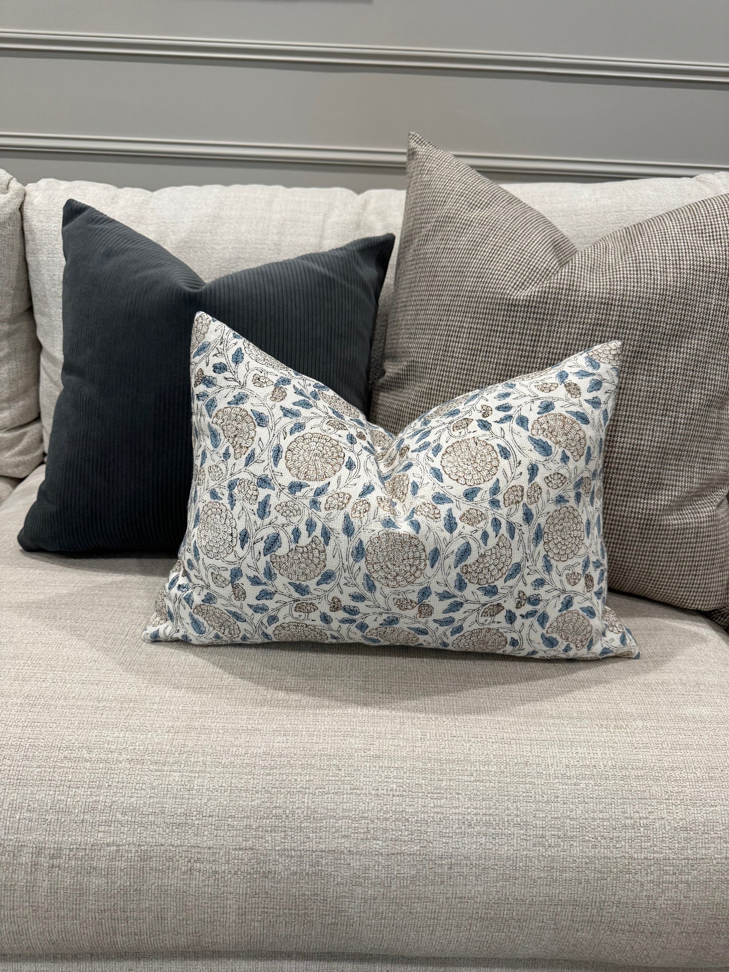 Brown Houndstooth Pillow Cover