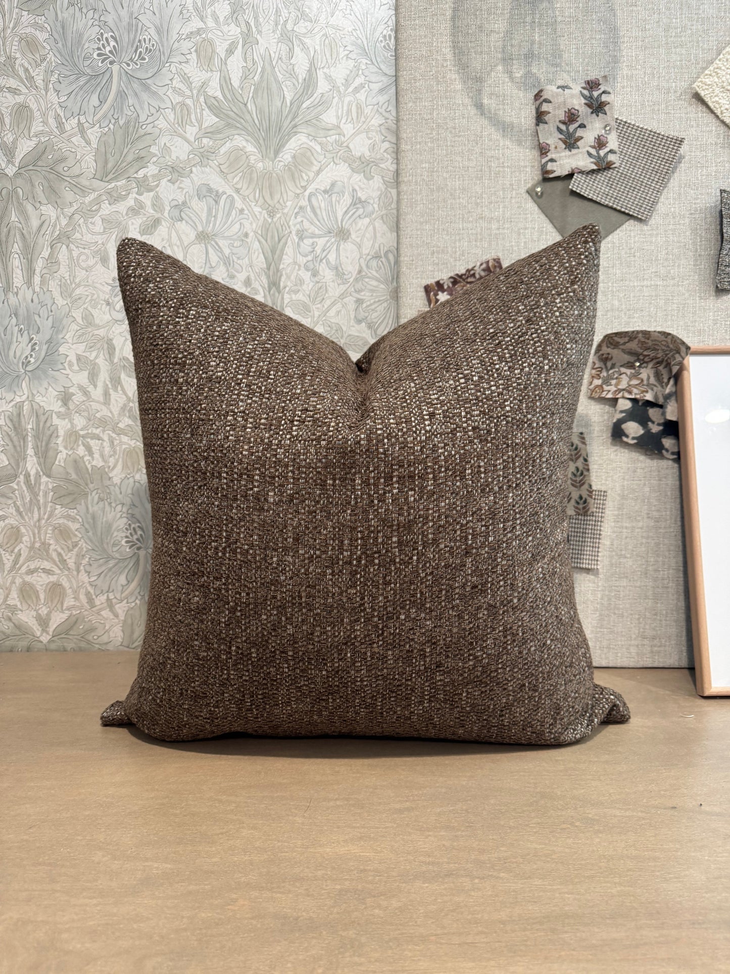 Chocolate textured Pillow Cover