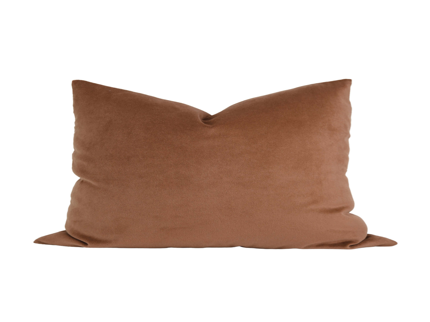 Copper Velvet Throw Pillow