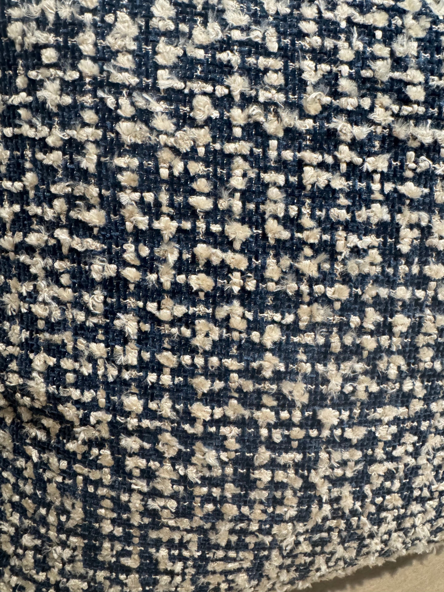 Navy textured Pillow Cover