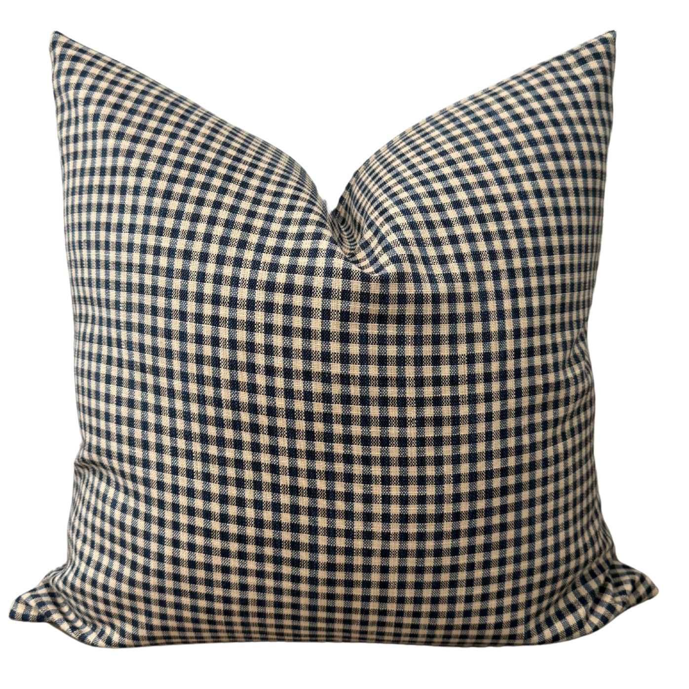 Blue Check Pillow Cover