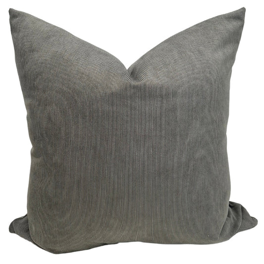 Green/Grey Corduroy Pillow Cover