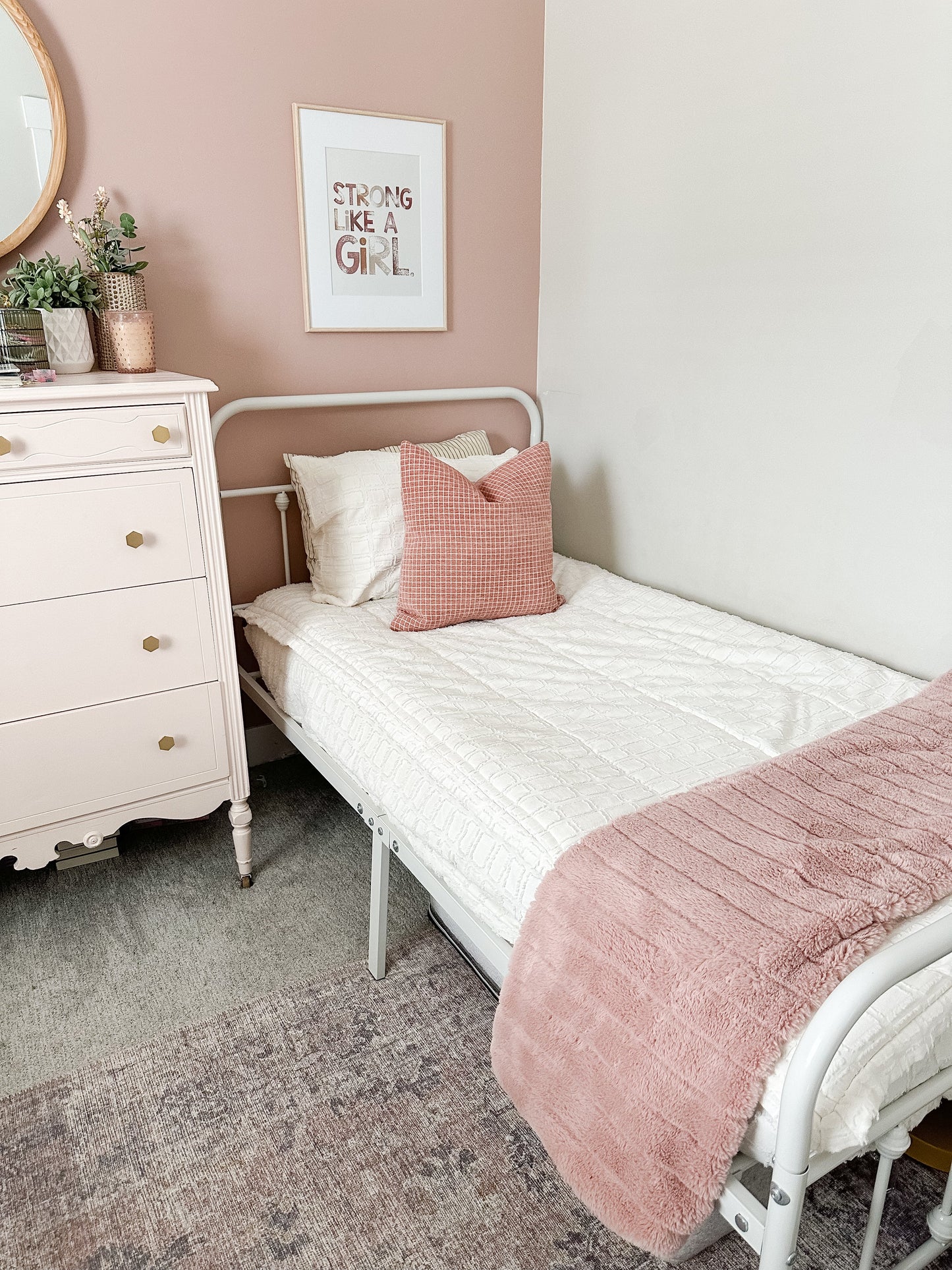Pink Maddie Pillow Cover