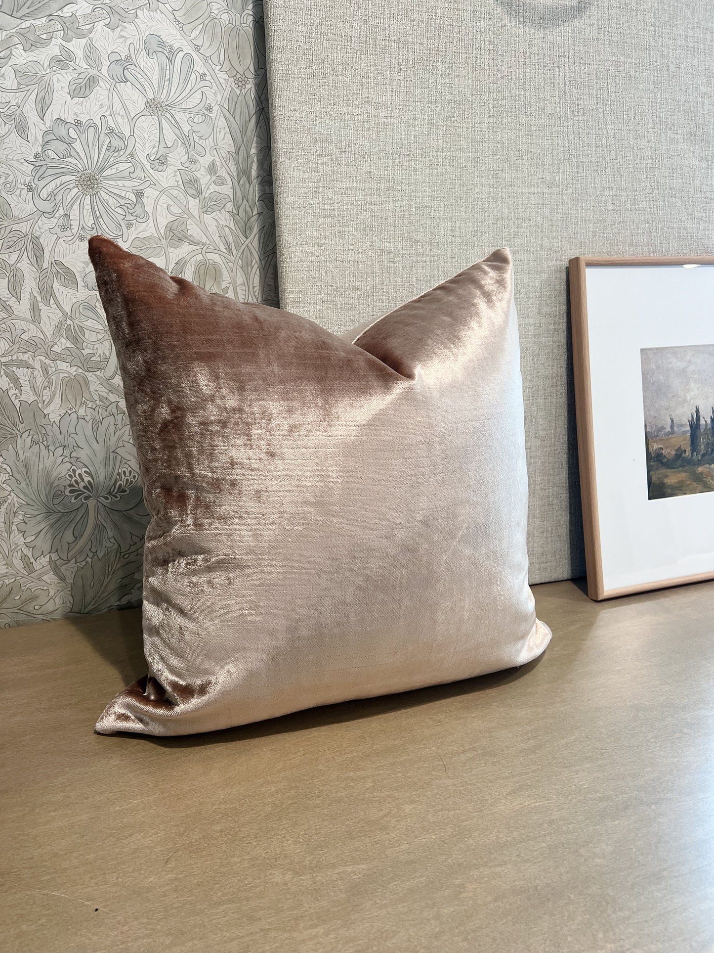 Pink Velvet Pillow Cover