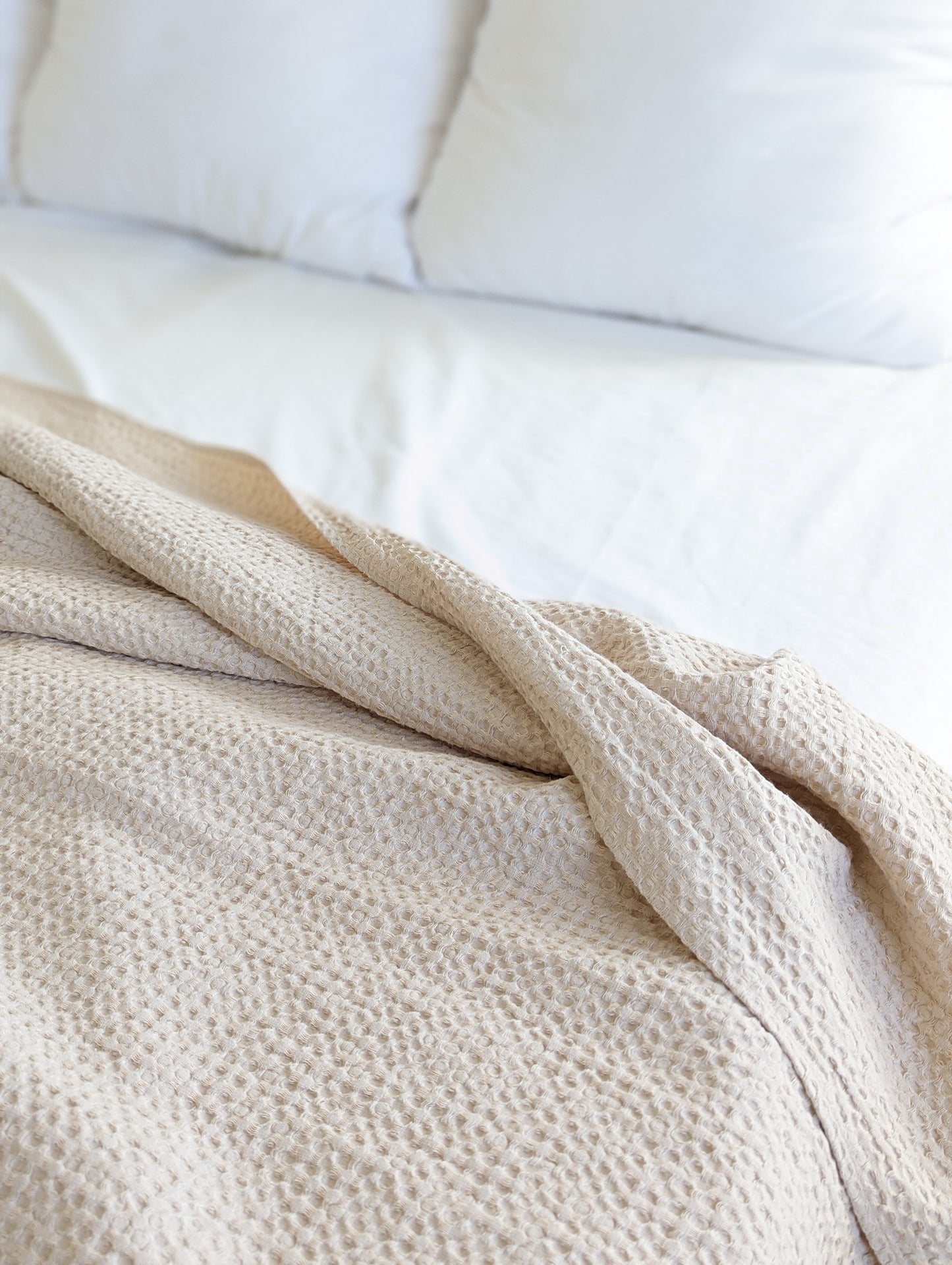 Linen Waffle Blanket