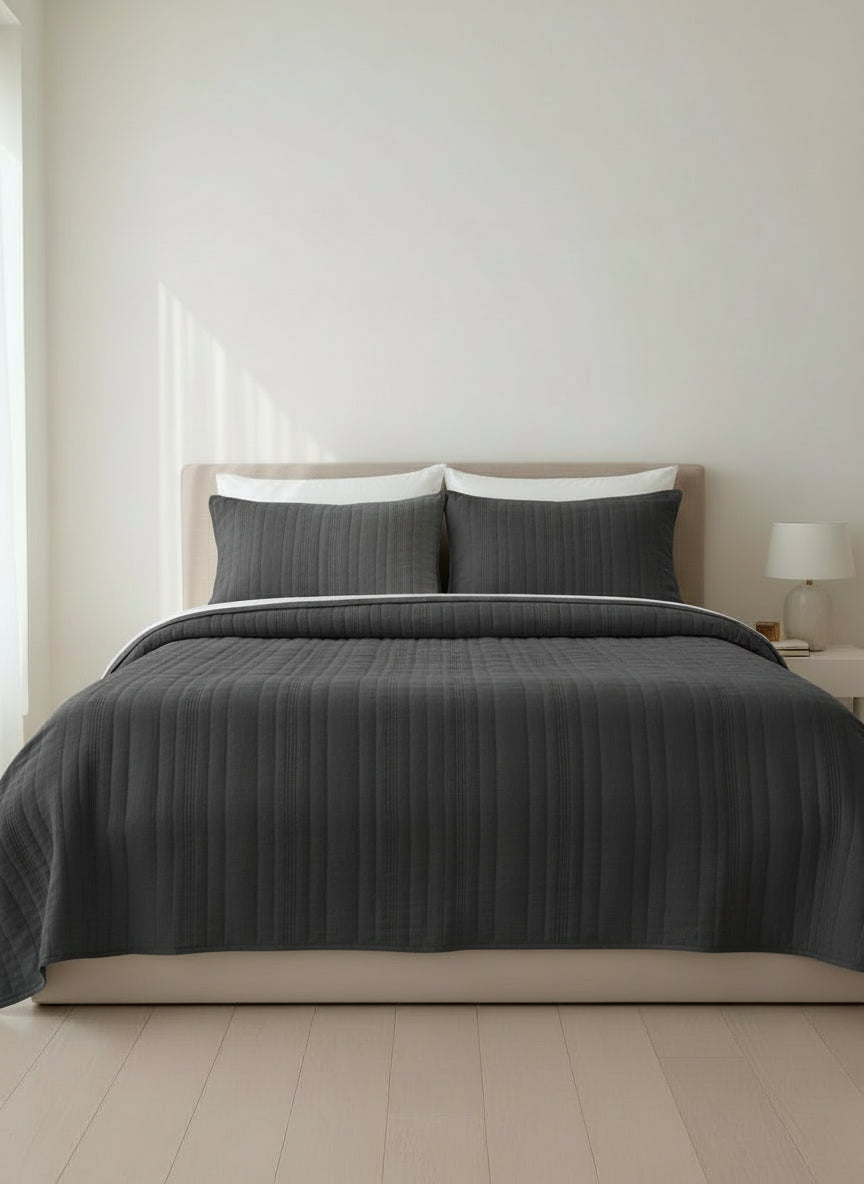 Uneven Channel Quilt Set