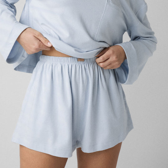 Slumberknit™ Long Sleeve Henley Short Set