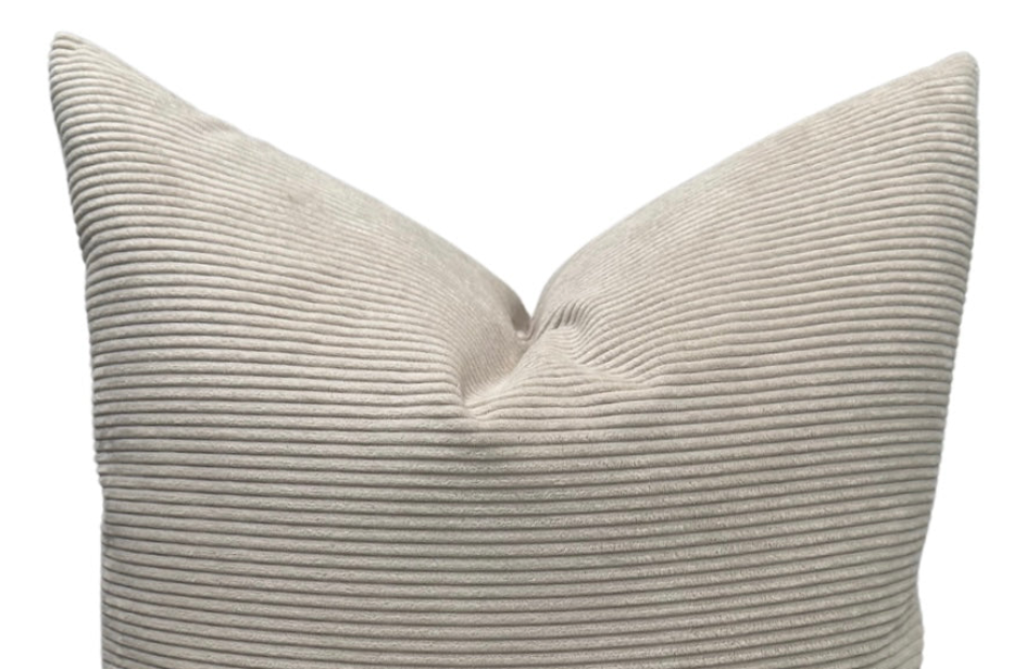 Cream Corduroy Pillow Cover