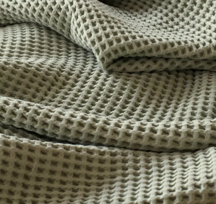 Experience the Ultimate in Comfort with Oversized Turkish Cotton Waffle Blankets – Soft, Breathable, and Perfectly Sized for Luxurious Bedding. Elevate Your Sleep with Premium Cotton Bedding Essentials#color_sage