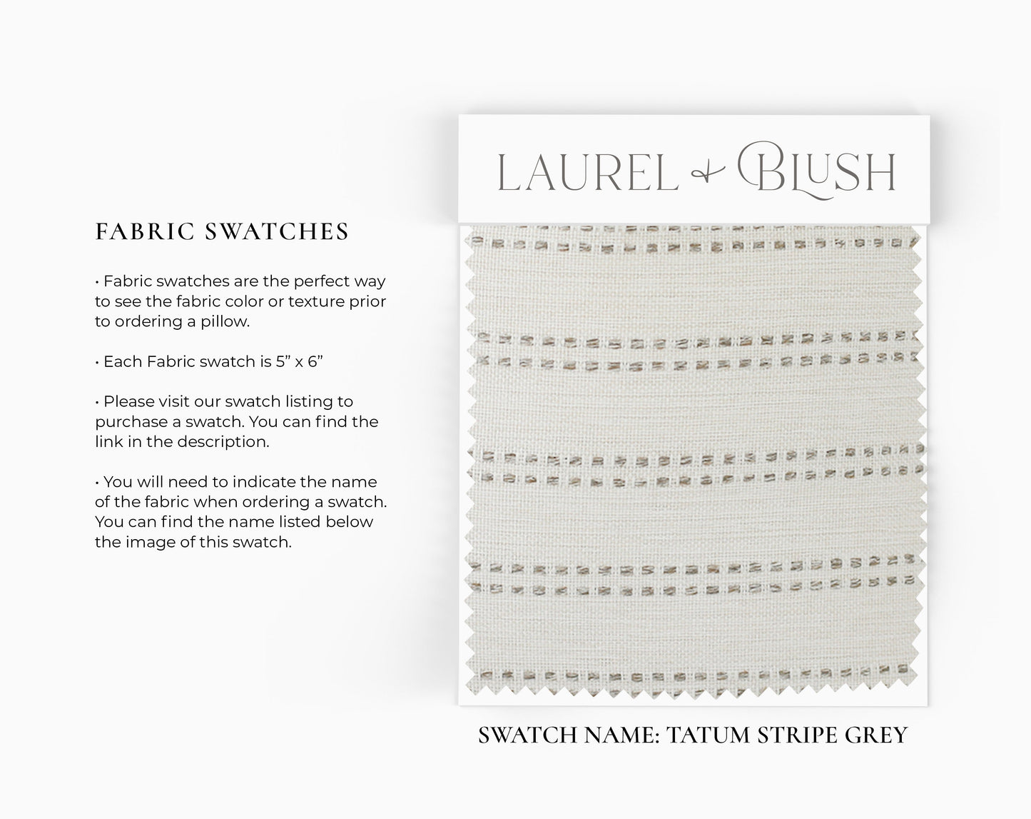 Tatum Stripe Grey Throw Pillow