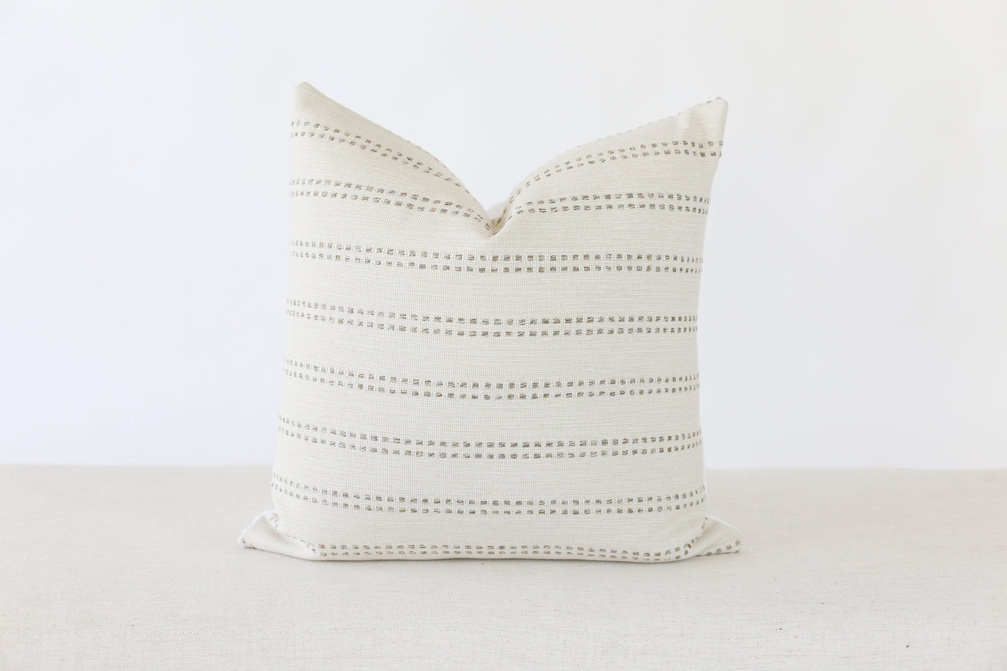 Tatum Stripe Grey Throw Pillow