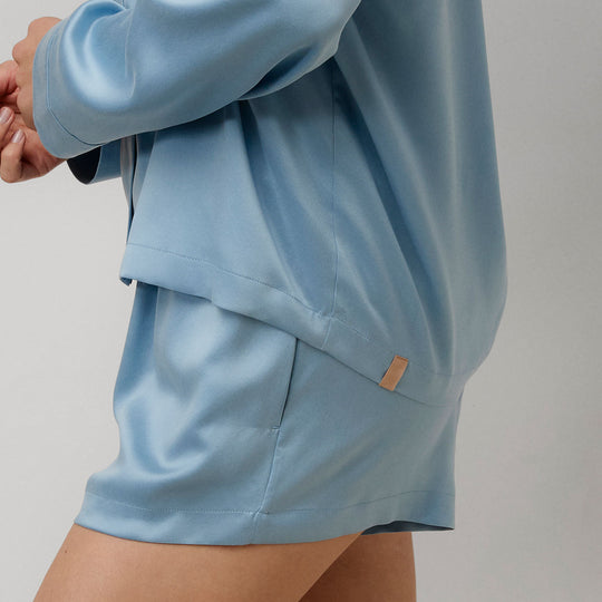 Washable Silk Button Up Long Sleeve