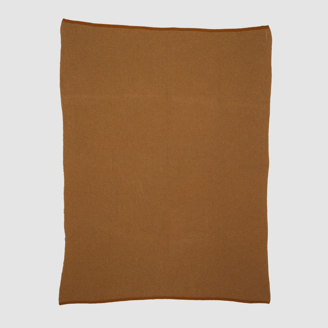 Merino Wool Knit Solid Textured Throw Blanket