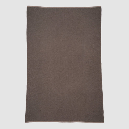 Merino Wool Knit Solid Textured Throw Blanket