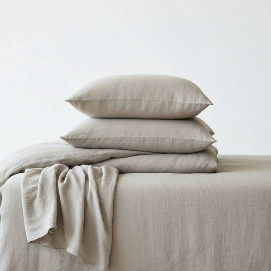 Fine linen King-sized linen duvet covers with premium fabric Designer linen bedding sets for large mattresses Customizable linen duvet cover sets for interior styling Oversized linen duvet covers with stylish designs Designer linen duvet cover sets for interior decorators Luxury linen bedding collections for oversized mattresses Premium linen duvet covers with customizable options bedding sets #color_natural