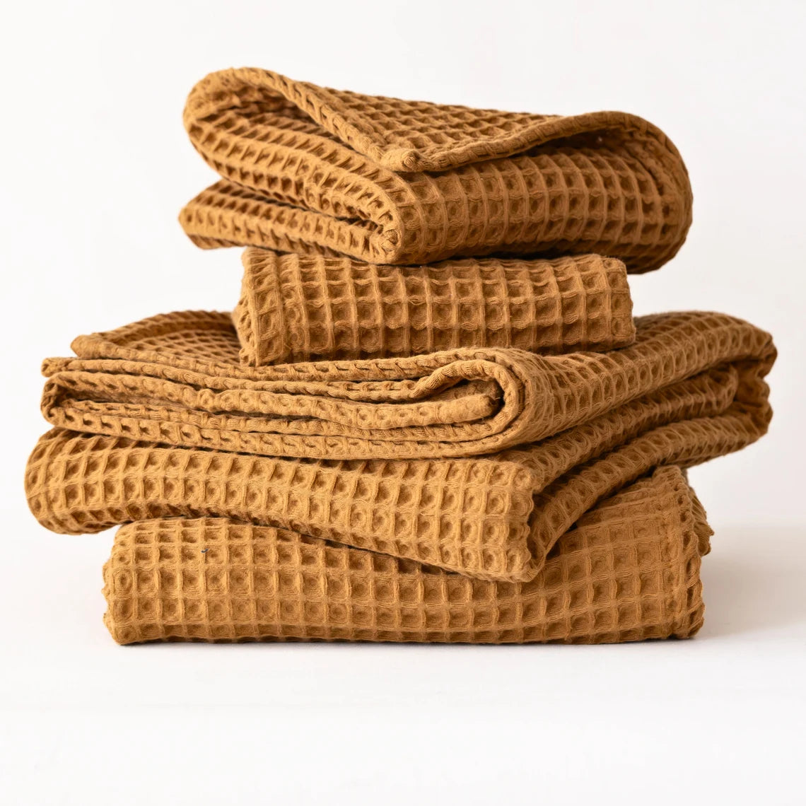 Discover our luxurious Turkish Cotton Waffle Towels – lightweight, highly absorbent, and quick-drying, perfect for elevating your daily bath routine with the finest cotton bath essentials #color_copper