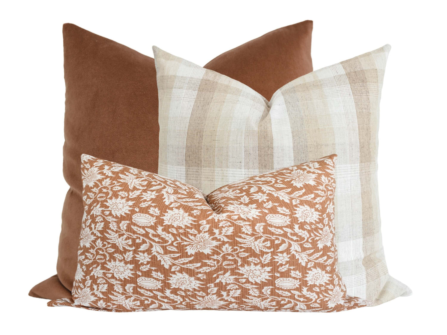 Copper Velvet Throw Pillow