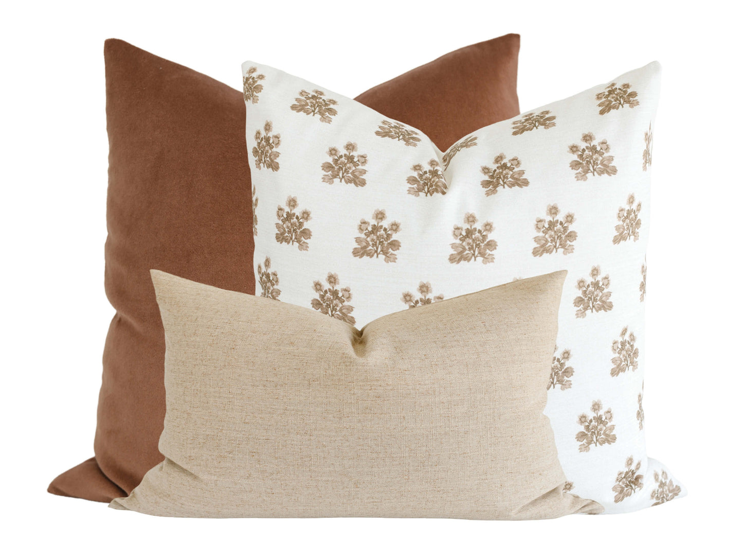 Copper Velvet Throw Pillow