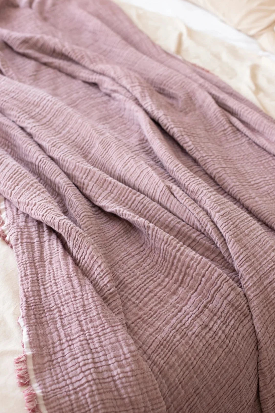 muslin cotton blanket, oversized bed blanket, 100% turkish cotton luxury bedding, lightweight bedspread, best bedding, big bedding, european made bedding imported bedding #color_cranberry