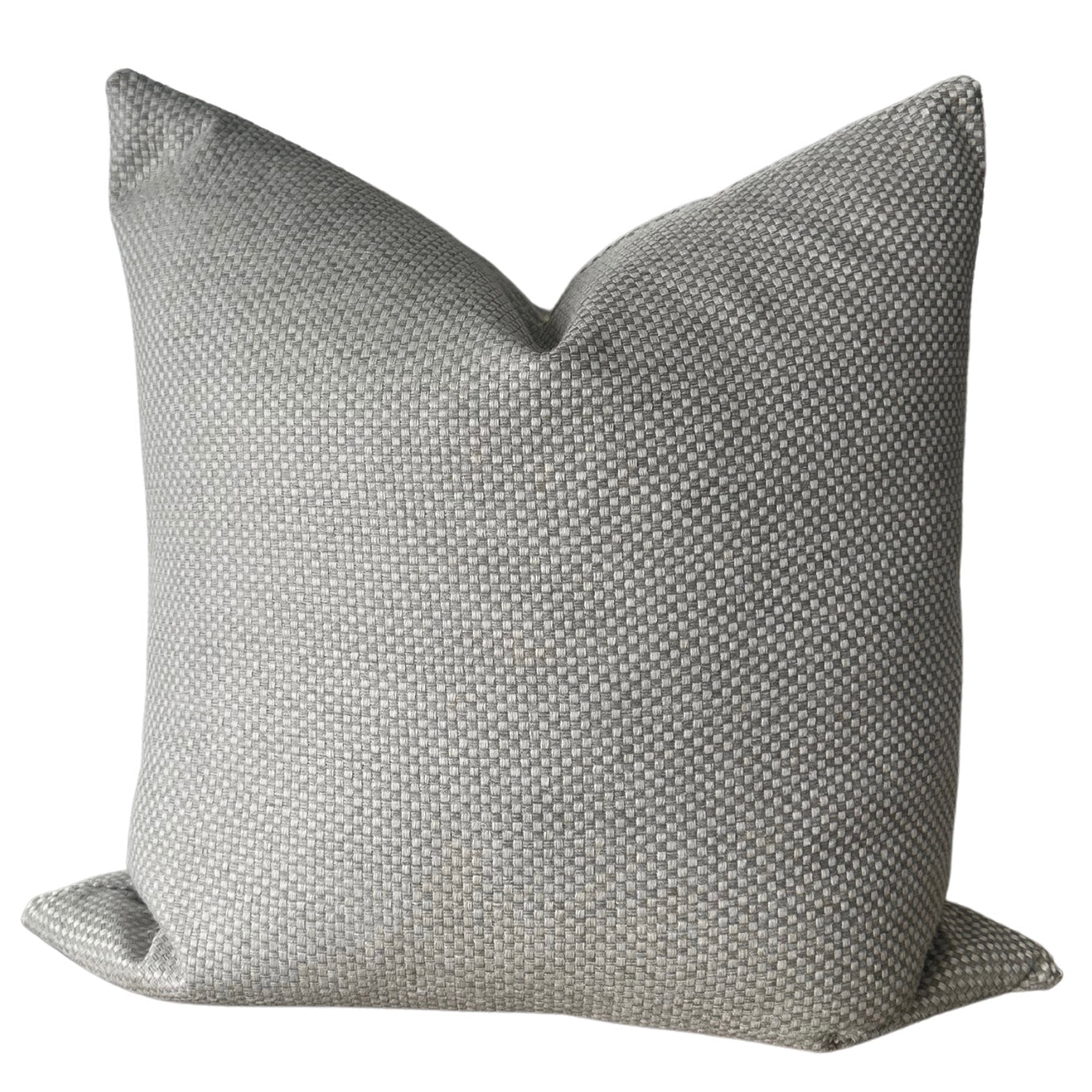 Grey Check Pillow Cover
