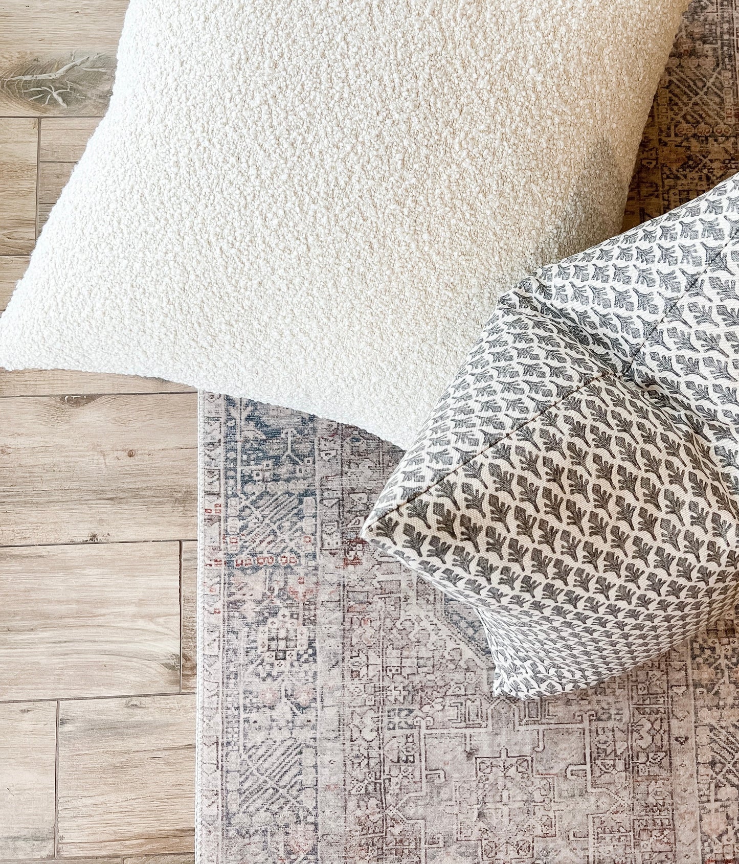 Cream Boucle Pillow Cover
