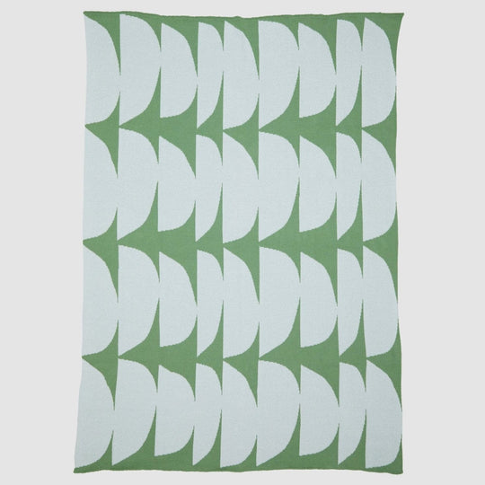 Knit Modern Throw Blanket - Poly Kaareva by Petra Kaksonen