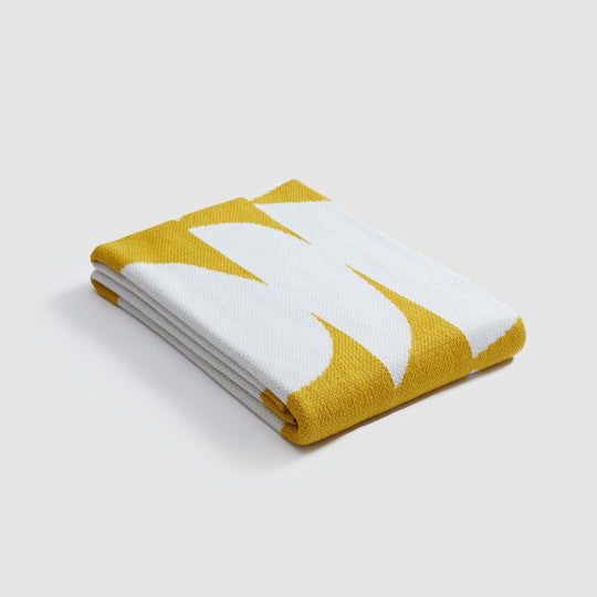 Knit Modern Throw Blanket - Poly Kaareva by Petra Kaksonen