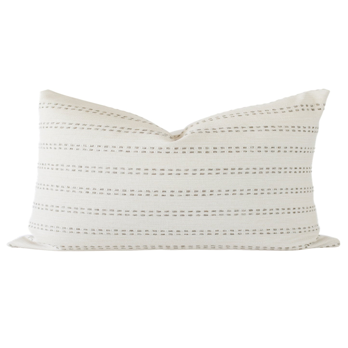Tatum Stripe Grey Throw Pillow