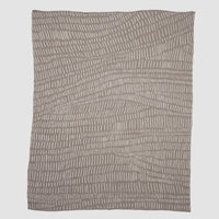 Cotton Sustainable Knit Throw Blanket - Terrains by Jill Malek