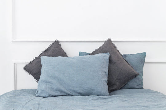 Best luxury linen bedding #color_aquamarine