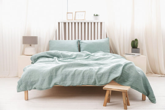 luxury sheets and mattress #color_aqua-blue